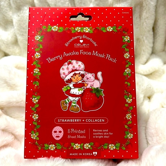 Strawberry Shortcake Printed Collagen Face Mask - Picture 1 of 2